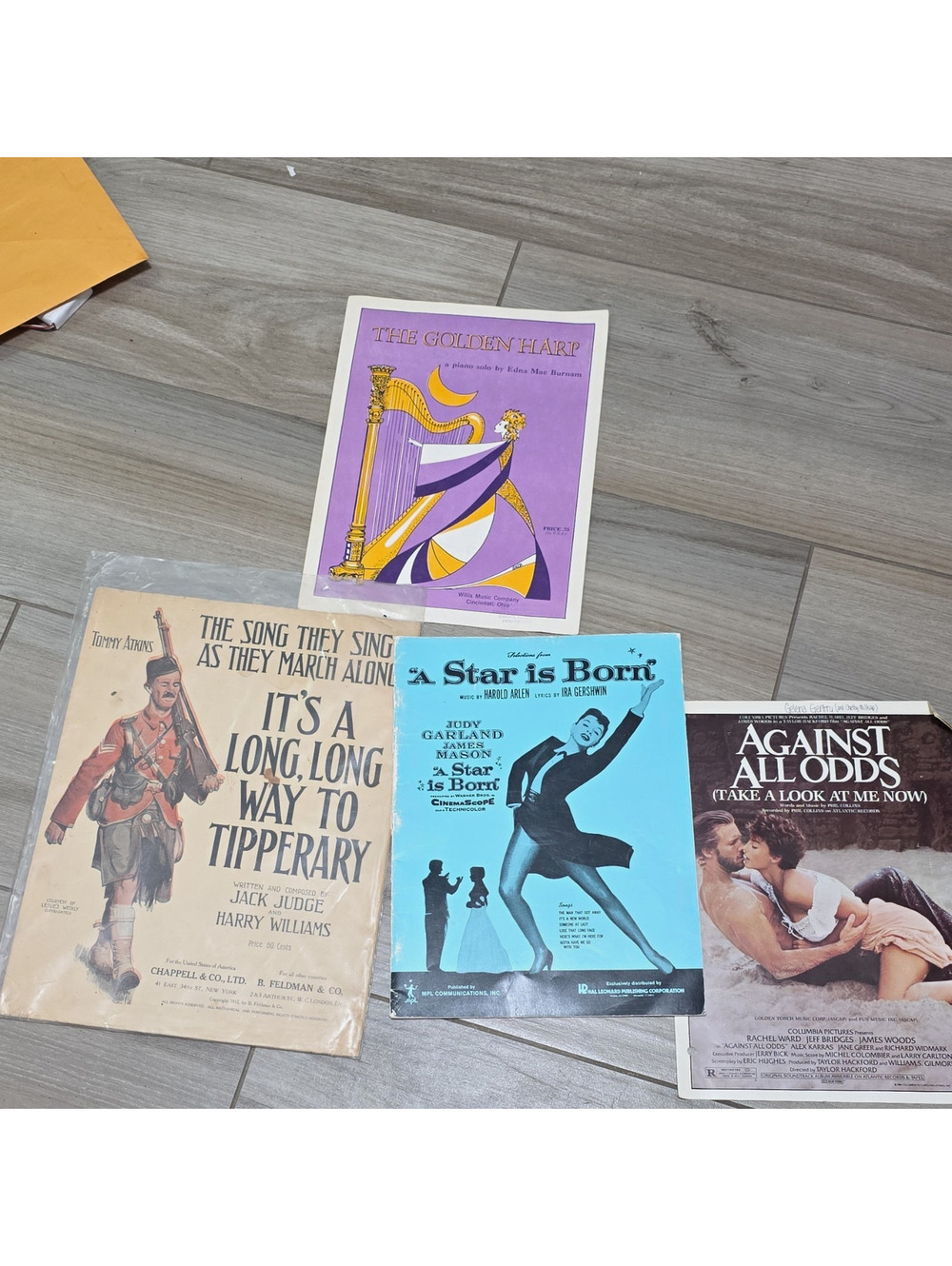 Willis Music Co "The Golden Harp" Sheet Music Piano Solo Beginner Soundtracks
